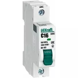 Автоматический выключатель Schneider Electric 12273DEK 1Р 16А х-ка C ВА-103 6кА