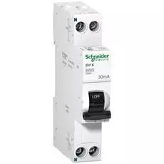 Автоматический выключатель Schneider Electric A9D63620 дифференциальный (АВДТ) iDif K 1п 20А 30мА 6кА С АС