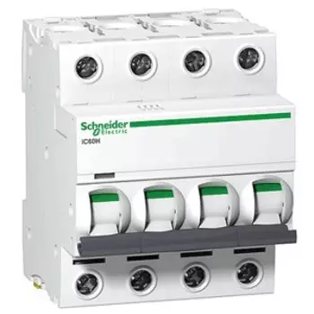 Автоматический выключатель Schneider Electric A9F79432 Acti9 - 4P, тип хар-ки C, 32 А, 400 В AC/DC, 6кА