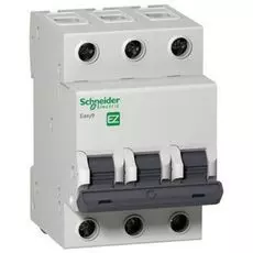 Автоматический выключатель Schneider Electric EZ9F34363 3P 63A (C)(серия "EASY 9")