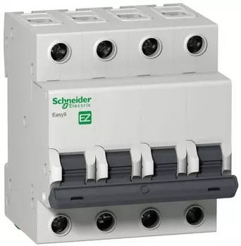 Автоматический выключатель Schneider Electric EZ9F34406 EASY 9 4P 6A (C)