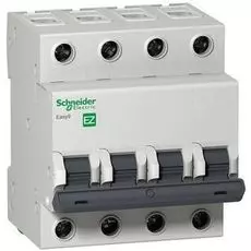 Автоматический выключатель Schneider Electric EZ9F34450 четырехполюсный 50А C Easy9 4.5кА
