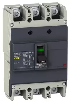 Автоматический выключатель Schneider Electric EZC250N3100 EasyPact EZC 250N 3P/3T 100A 25кA/400В