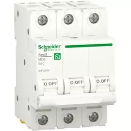 Автоматический выключатель Schneider Electric RESI9 R9F02310 (B) 10А 3P 6000A