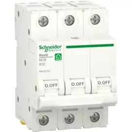 Автоматический выключатель Schneider Electric RESI9 Resi9 - 3P, тип хар-ки B, 32 А, 400 В AC, 6кА