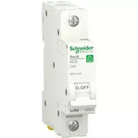 Автоматический выключатель Schneider Electric RESI9 R9F12140 (С) 40А 1P 6000A