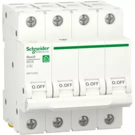 Автоматический выключатель Schneider Electric RESI9 R9F12432 (С) 32А 4P 6000A