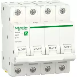 Автоматический выключатель Schneider Electric RESI9 R9F02410 (B) 10А 4P 6000A