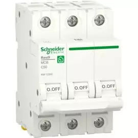 Автоматический выключатель Schneider Electric RESI9 (С) 50А 3P 6000A