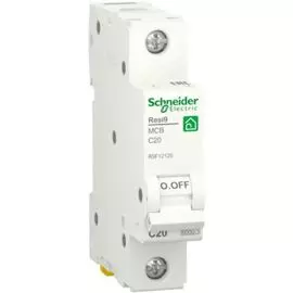 Автоматический выключатель Schneider Electric RESI9 R9F12120 (С) 20А 1P 6000A