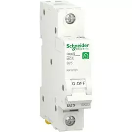 Автоматический выключатель Schneider Electric RESI9 R9F02125 (B) 25А 1P 6000A