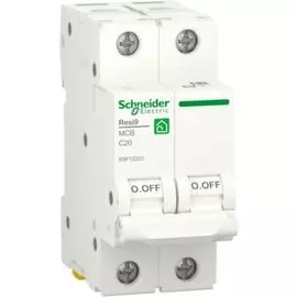 Автоматический выключатель Schneider Electric RESI9 (С) 20А 2P 6000A
