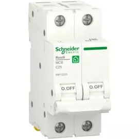 Автоматический выключатель Schneider Electric RESI9 (С) 25А 2P 6000A