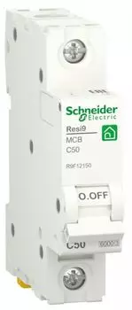 Автоматический выключатель Schneider Electric RESI9 (С) 50А 1P 6000A