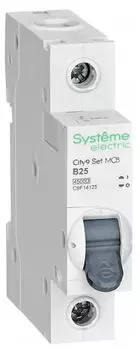 Автоматический выключатель Systeme Electric C9F14125 City9 Set B 25А 1P 4.5kA 230В