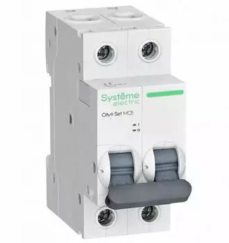 Автоматический выключатель Systeme Electric C9F16210 City9 Set B 10А 2P 6kA 230В