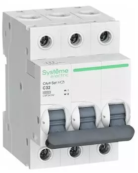 Автоматический выключатель Systeme Electric C9F34332 City9 Set С 32А 3P 4.5kA 400В
