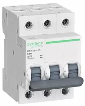Автоматический выключатель Systeme Electric C9F34350 City9 Set С 50А 3P 4.5kA 400В