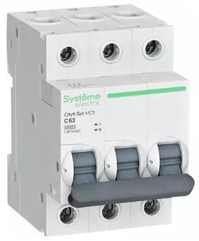 Автоматический выключатель Systeme Electric C9F34363 City9 Set С 63А 3P 4.5kA 400В