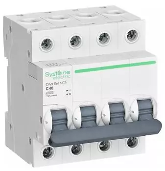 Автоматический выключатель Systeme Electric C9F34440 City9 Set С 40А 4P 4.5kA 400В