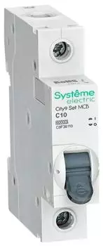 Автоматический выключатель Systeme Electric C9F36110 City9 Set С 10А 1P 6kA 230В