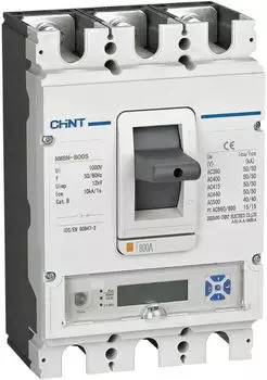Автоматический выключатель в литом корпусе CHINT 271382 NM8N-250S EM 3P 63А 50кА с электр. расцепителем, LCD (R)