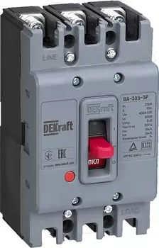 Автоматический выключатель в литом корпусе DEKraft 22754DEK 3P 200А 36кА ВА-303