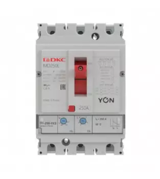 Автоматический выключатель в литом корпусе DKC MD250F-TM040 микропроцессорный расцепитель, 50kA, 400 В~, 3P, 40А, "YON"