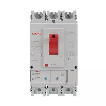 Автоматический выключатель в литом корпусе DKC MD630H-MR2 микропроцессорный расцепитель, 65kA, 400 В~, 3P, 630А, "YON"