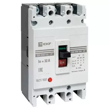 Автоматический выключатель в литом корпусе EKF mccb99-100-32m ВА-99М 100/32А 3P 35кА