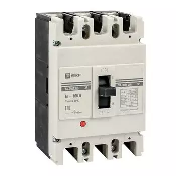 Автоматический выключатель в литом корпусе EKF mccb99-250-160m ВА-99М 250/160А 3P 35кА
