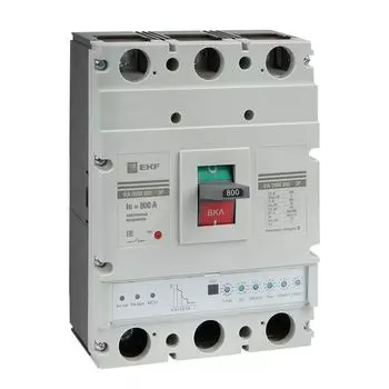 Автоматический выключатель в литом корпусе EKF mccb99-800-800me ВА-99М 800/800А 3P 75кА с электронным расцепителем