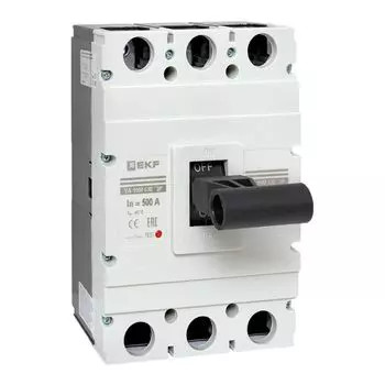 Автоматический выключатель в литом корпусе EKF mccb99-630-500m ВА-99М 630/500А 3P 50кА