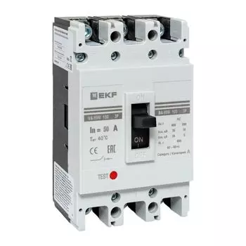 Автоматический выключатель в литом корпусе EKF mccb99-100-50m ВА-99М 100/50А 3P 35кА