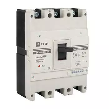 Автоматический выключатель в литом корпусе EKF mccb99-1250-1250me ВА-99М 1250/1250А 3P 50кА с электронным расцепителем