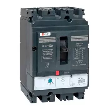 Автоматический выключатель в литом корпусе EKF mccb99C-160-160 ВА-99C 160/160А 3P 35кА