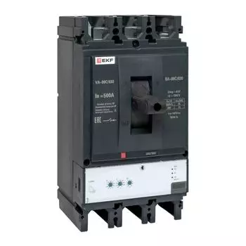 Автоматический выключатель в литом корпусе EKF mccb99C-630-500 ВА-99C 630/500А 3P 45кА