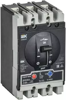 Автоматический выключатель в литом корпусе IEK AR-MCCB-3S-035-0063A-ATUC ARMAT 3P S 35кА 63А ТМ регулируемый
