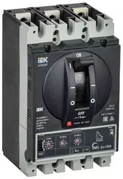 Автоматический выключатель в литом корпусе IEK AR-MCCB-3D-050-0160A-ELSC ARMAT 3P D 50кА 160А расцепитель электронный стандартный