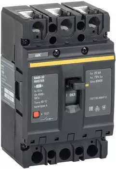 Автоматический выключатель в литом корпусе IEK SVA10-3-0080-02 ВА88-32 3Р 80А 25кА MASTER