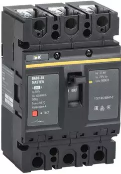 Автоматический выключатель в литом корпусе IEK SVA30-3-0250-02 ВА88-35 3Р 250А 35кА MASTER