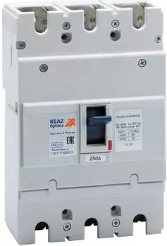 Автоматический выключатель в литом корпусе КЭАЗ 100011 OptiMat E250L200-УХЛ3