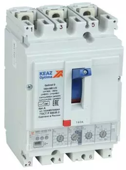 Автоматический выключатель в литом корпусе КЭАЗ 137335 OptiMat D250N-MR1-У3