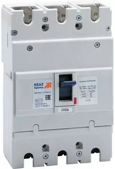 Автоматический выключатель в литом корпусе КЭАЗ 230653 OptiMat E250N160-УХЛ3
