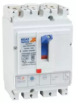Автоматический выключатель в литом корпусе КЭАЗ 291416 OptiMat D250L-TM080-УХЛ3
