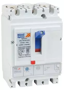 Автоматический выключатель в литом корпусе КЭАЗ 291428 OptiMat D250N-TM063-УХЛ3
