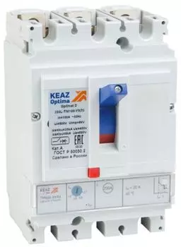 Автоматический выключатель в литом корпусе КЭАЗ 291430 OptiMat D250N-TM100-УХЛ3