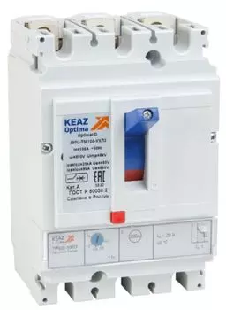Автоматический выключатель в литом корпусе КЭАЗ 291431 OptiMat D250N-TM125-УХЛ3
