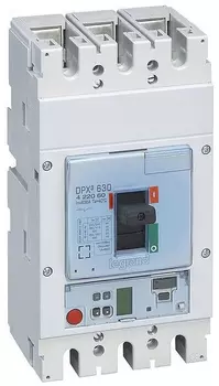 Автоматический выключатель в литом корпусе Legrand 422060 DPX 630 - эл. расцепитель S2, 36 кА, 400 В~, 3П, 630 А