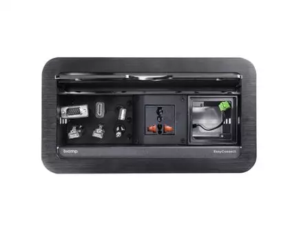 Аксессуар BIAMP EasyConnect EC-PKP-DK 910.0122.900 для настольного монтажа Cable cubby, 1 DK power connector